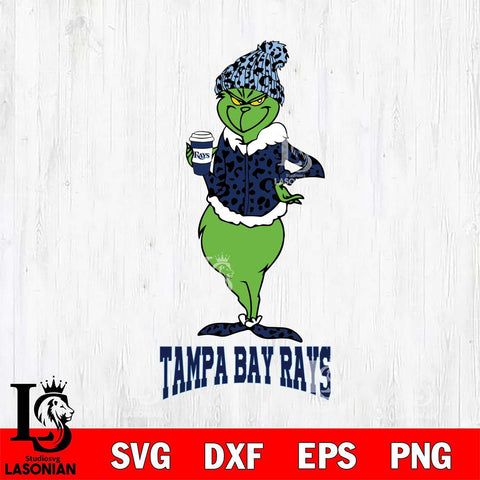 Tampa Bay Rays Grinch Leopard Coffee Svg Eps Dxf Png File, Digital Download, Instant Download