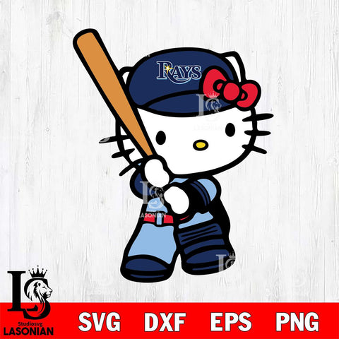 Tampa Bay Rays Hello Kitty Svg Eps Dxf Png File, Digital Download, Instant Download