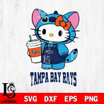 Tampa Bay Rays Hello Kitty Stitch Svg Eps Dxf Png File, MLB svg, Digital Download, Instant Download