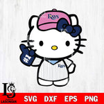 Tampa Bay Rays Hello Kitty sport 10 Svg Eps Dxf Png File, Digital Download, Instant Download