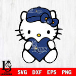 Tampa Bay Rays Hello Kitty sport 4 Svg Eps Dxf Png File, Digital Download, Instant Download