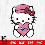 Tampa Bay Rays Hello Kitty sport 5 Svg Eps Dxf Png File, Digital Download, Instant Download