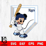 Tampa Bay Rays Mickey 3 Svg Eps Dxf Png File, Digital Download, Instant Download