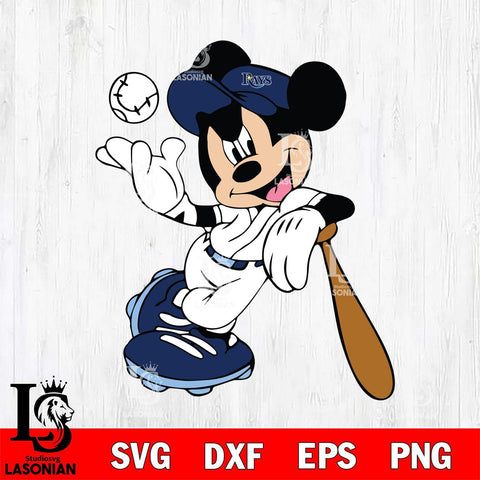 Tampa Bay Rays Mickey Svg Eps Dxf Png File, Digital Download, Instant Download