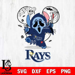 Tampa Bay Rays Stitch Ghost Face Halloween 2 Svg Eps Dxf Png File, Digital Download, Instant Download