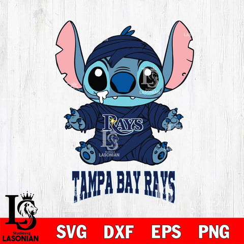 Tampa Bay Rays Stitch Mummy Svg Eps Dxf Png File, MLB svg, Digital Download, Instant Download