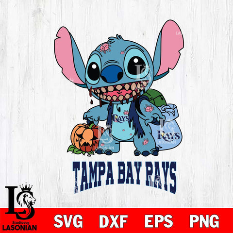 Tampa Bay Rays Stitch Zombie Svg Eps Dxf Png File, MLB svg, Digital Download, Instant Download