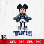 Tampa Bay Rays Style Minnie Disney Svg Eps Dxf Png File, Digital Download, Instant Download