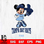 Tampa Bay Rays #1 Fan Minnie Mouse Svg Eps Dxf Png File, Digital Download, Instant Download