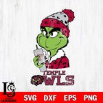 Temple Owls Grinch Bougie Leopard Svg Eps Dxf Png File, Digital Download, Instant Download