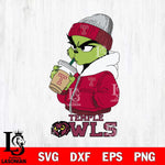 Temple Owls Grinch Bougie Sport Svg Eps Dxf Png File, Digital Download, Instant Download