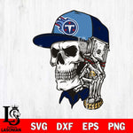 Tennessee Titans Badass Man Skull SVG