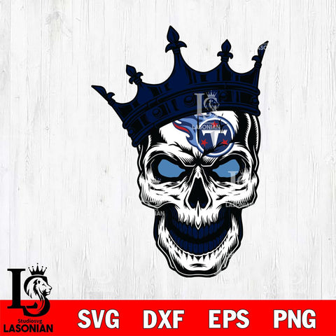 Tennessee Titans Badass king Skull SVG