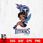 Tennessee Titans Beauty Black Fairy Betty Boop Svg Eps Dxf Png File, Digital Download, Instant Download