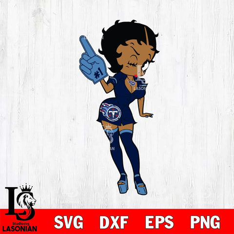 Tennessee Titans Betty Boop Cheering SVG Svg Eps Dxf Png File, Digital Download, Instant Download