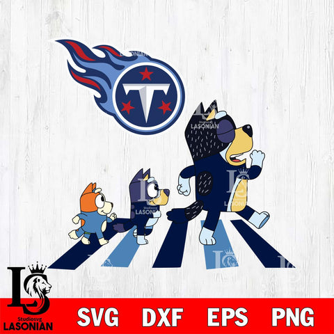 Tennessee Titans Bluey 6 NFL Svg Eps Dxf Png File, Digital Download, Instant Download