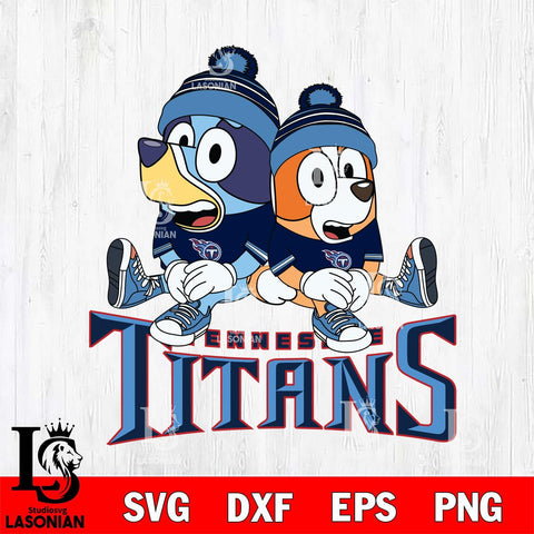 Tennessee Titans Bluey & Bingo 8 Svg Eps Dxf Png File, NFL svg, Digital Download, Instant Download