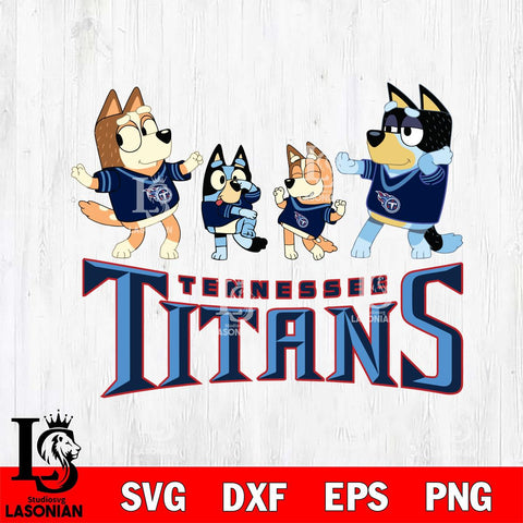 Tennessee Titans Bluey Dance Squats Svg Eps Dxf Png File, Digital Download, Instant Download