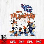 Tennessee Titans Bluey Halloween Family Svg Eps Dxf Png File, Digital Download, Instant Download