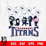 Tennessee Titans Bluey Halloween Spooky Svg Eps Dxf Png File, Digital Download, Instant Download