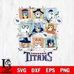 Tennessee Titans Bluey Halloween Sport Svg Eps Dxf Png File, Digital Download, Instant Download