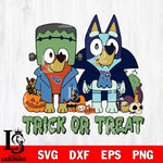 Tennessee Titans Bluey Halloween Trick or Treat Svg Eps Dxf Png File, Digital Download, Instant Download