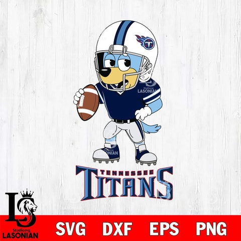 Tennessee Titans Bluey rugby Svg Eps Dxf Png File, Digital Download ,Instant Download, Cricut File