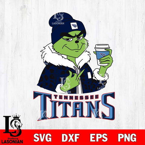 Tennessee Titans Boujee Grinch Leopard Christmas Svg Eps Dxf Png File,Cricut svg files, Digital Download, Instant Download