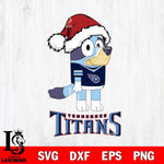 Tennessee Titans Christmas Bluey Hat Svg Eps Dxf Png File,Cut Svg Files, Digital File, Sublimation