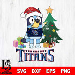 Tennessee Titans Christmas Bluey Tree Sport Svg Eps Dxf Png File,Cut Svg Files, Digital File, Sublimation