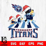 Tennessee Titans Christmas Family Bluey Walking Svg Eps Dxf Png File,Cut Svg Files, Digital File, Sublimation