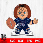 Tennessee Titans Chucky Horror 2 Svg Eps Dxf Png File, NFL svg, Digital Download, Instant Download