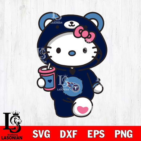 Tennessee Titans Cute Hello Kitty Svg Eps Dxf Png File, Digital Download, Instant Download