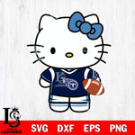 Tennessee Titans Cute Hello Kitty Football 8 Svg Eps Dxf Png File, NFL svg, Digital Download, Instant Download