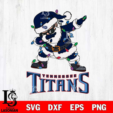 Tennessee Titans Dabbing Santa Claus Ugly Christmas Svg Eps Dxf Png File,NFL Svg Files,Digital Download,Sublimation,Instant Download