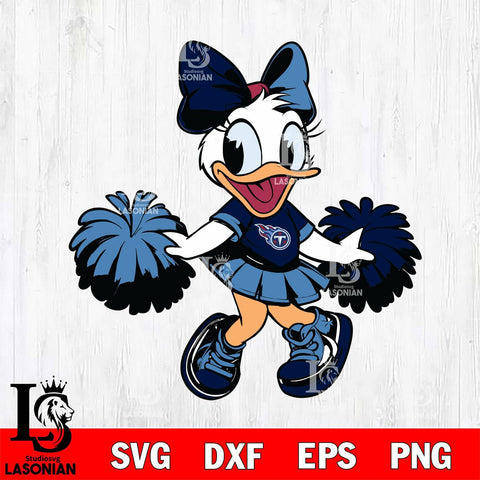 Tennessee Titans Daisy Duck Cheerleader Svg Eps Dxf Png File, Digital Download, Instant Download