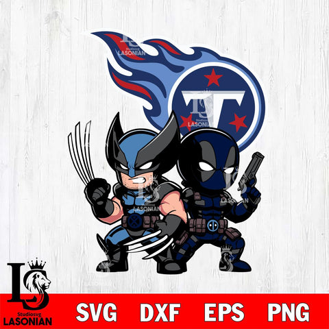 Tennessee Titans Deadpool And Wolverine Svg Eps Dxf Png File, Digital Download, Instant Download