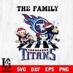 Tennessee Titans Family Bluey Christmas Svg Eps Dxf Png File, Digital Download