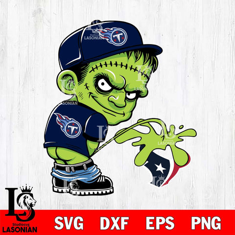 Tennessee Titans Frankenstein Piss On Houston Texans Svg Eps Dxf Png File, Digital Download, Instant Download