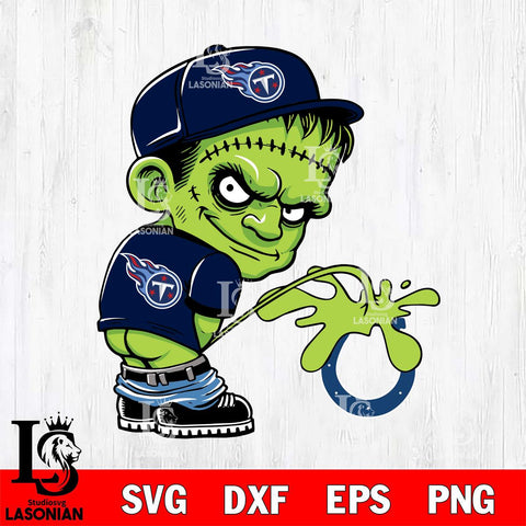 Tennessee Titans Frankenstein Piss On Indianapolis Colts Svg Eps Dxf Png File, Digital Download, Instant Download