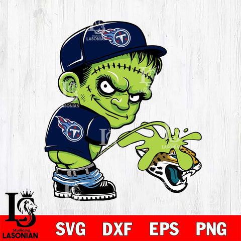 Tennessee Titans Frankenstein Piss On Jacksonville Jaguars Svg Eps Dxf Png File, Digital Download, Instant Download