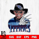 Tennessee Titans Freddy Krueger Horror Halloween Svg Eps Dxf Png File, Digital Download, Instant Download