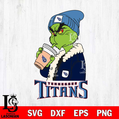 Tennessee Titans Grinch Bougie Football Svg Eps Dxf Png File, Digital Download, Instant Download