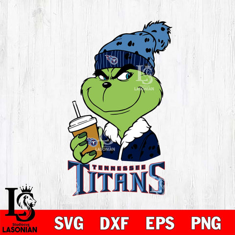 Tennessee Titans Grinch Christmas hat Svg Eps Dxf Png File, Digital Download, Instant Download