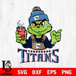 Tennessee Titans Grinch with coffee Svg Eps Dxf Png File, Digital Download, Instant Download