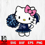 Tennessee Titans Hello Kitty Cheerleader 12 Svg Eps Dxf Png File, Digital Download, Instant Download