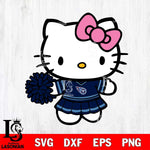 Tennessee Titans Hello Kitty Cheerleader 8 Svg Eps Dxf Png File, Digital Download, Instant Download