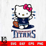 Tennessee Titans Hello Kitty Nfl 3 Svg Eps Dxf Png File, Digital Download, Instant Download