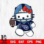 Tennessee Titans Hello Kitty sport 11 Svg Eps Dxf Png File, Digital Download, Instant Download