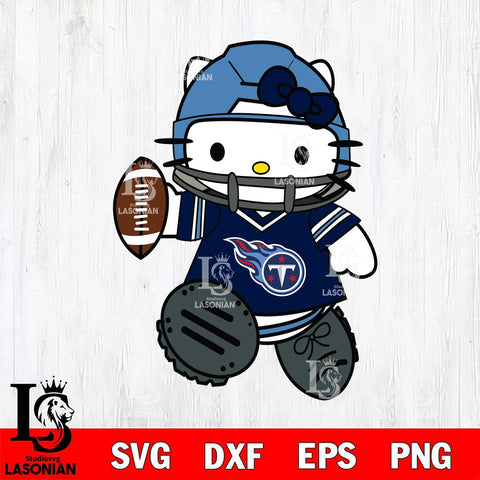 Tennessee Titans Hello Kitty sport Svg Eps Dxf Png File, Digital Download, Instant Download